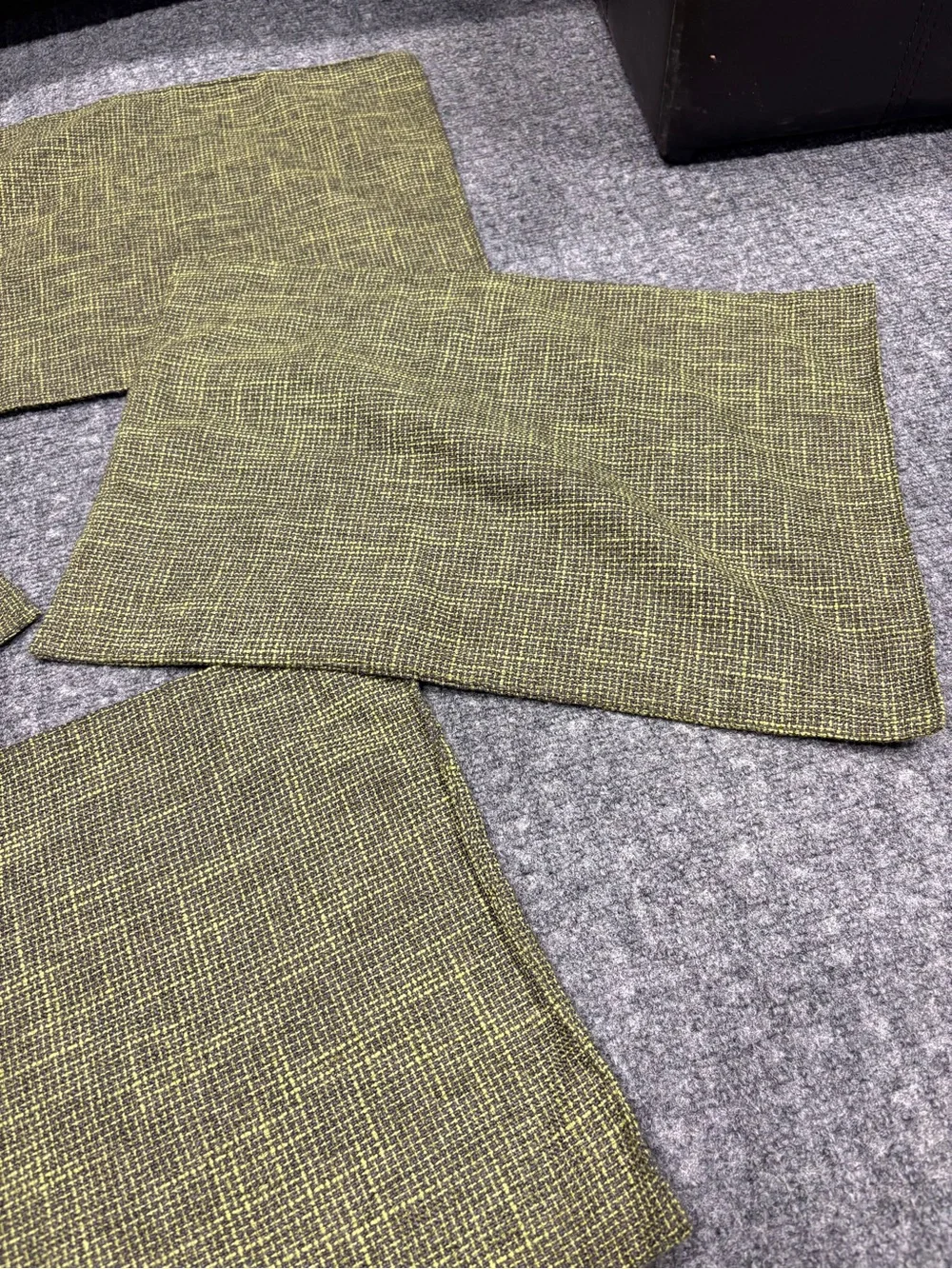 Textured Kevin Textiles Placemats Double Layer Protects Table